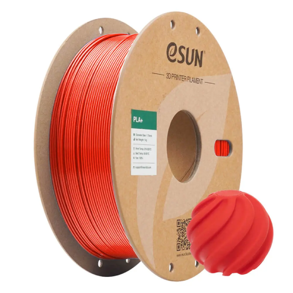 eSUN PLA+ Filament (RGB Red)